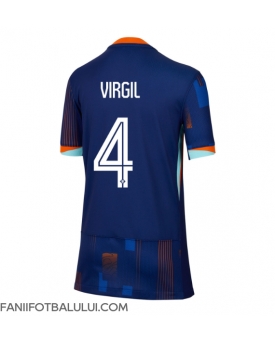 Țările de Jos Virgil van Dijk #4 Echipament de Fotbal Replică European 2024 Femei Deplasare